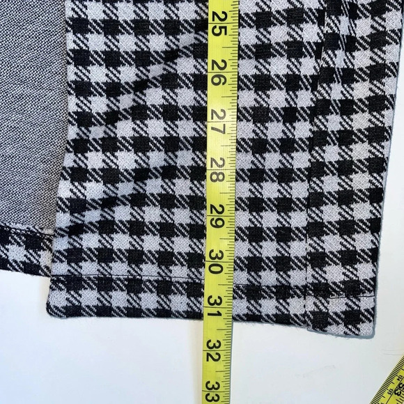 ASOS Long Blazer Black & White Houndstooth Print Preppy Workwear 2 Tall Women’s - Picture 7 of 10